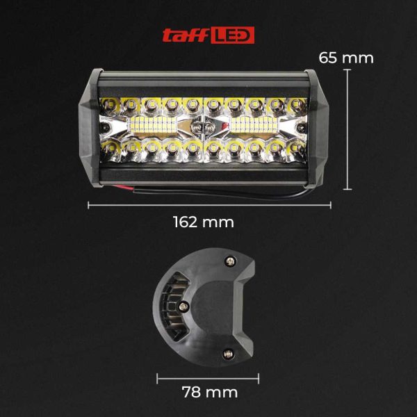 TaffLED Lampu LED Floodlight Foglamp Mobil Truck Cool White IP67 120W - C8-1519