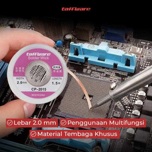 Taffware Pita Pembersih Timah Solder Wick 2.0mm 1.5M - CP-2015