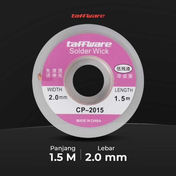 Taffware Pita Pembersih Timah Solder Wick 2.0mm 1.5M - CP-2015