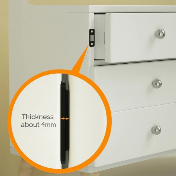 TaffHOME Penahan Pintu Magnetic Cabinet Door Stop Catches Closer - DS-08