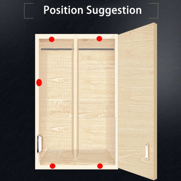 TaffHOME Penahan Pintu Magnetic Cabinet Door Stop Catches Closer - DS-08