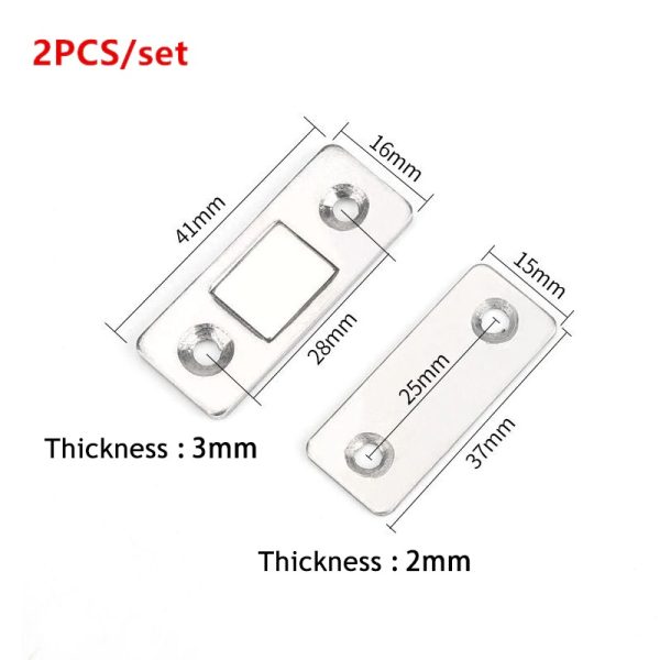 TaffHOME Penahan Pintu Magnetic Cabinet Door Stop Catches Closer - DS-08