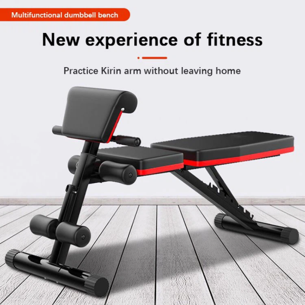 TaffSPORT Alat Fitness Gym Abdominal Latihan Bench Press Foldable - DB022