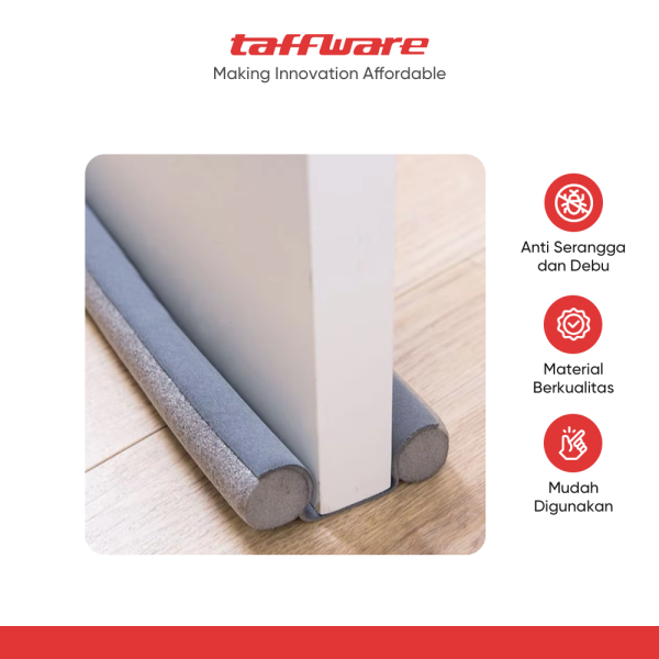 TaffHOME Lis Penghalang Debu Serangga Bawah Pintu Bottom Seal 93 cm - FF53