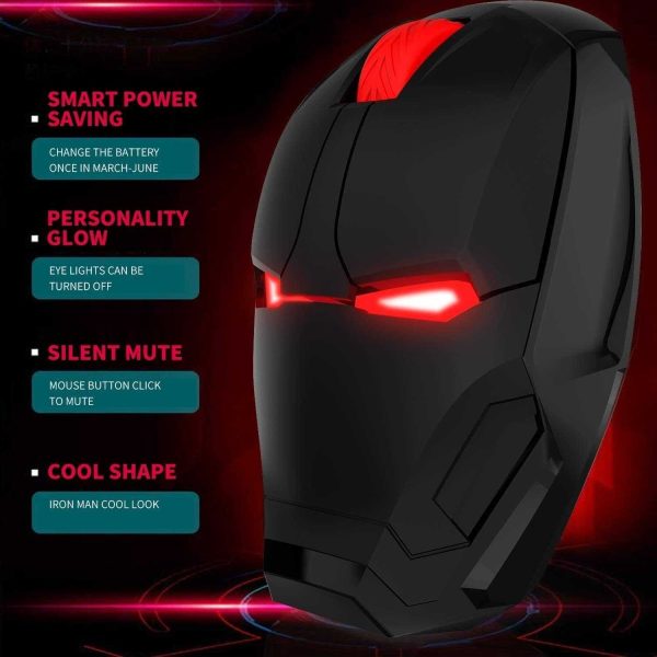Taffware Mouse Wireless Optical Iron Man 2.4 Ghz - GFSK-M8 - Golden