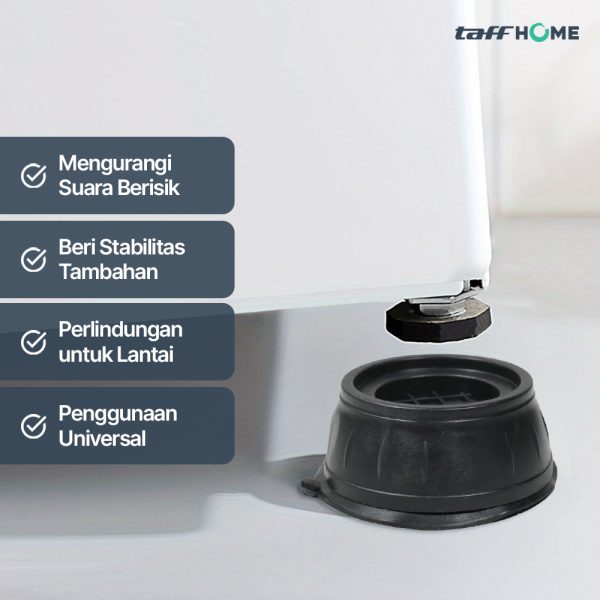 TaffHOME Alas Mesin Cuci Silikon Anti-Vibration Shock Pads - NY500