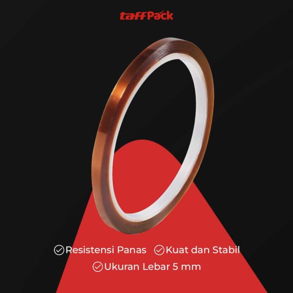 TaffPACK Lakban Heat Resistant Polyimide High Temperature Adhesive