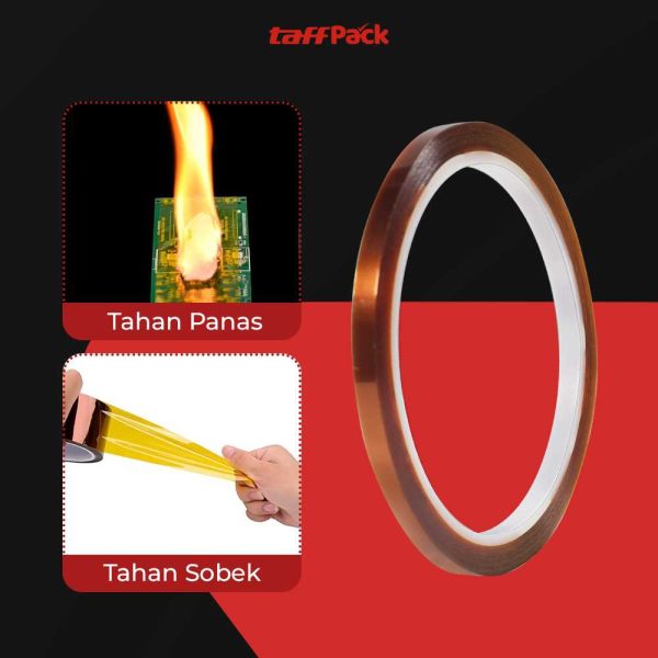 TaffPACK Lakban Heat Resistant Polyimide High Temperature Adhesive