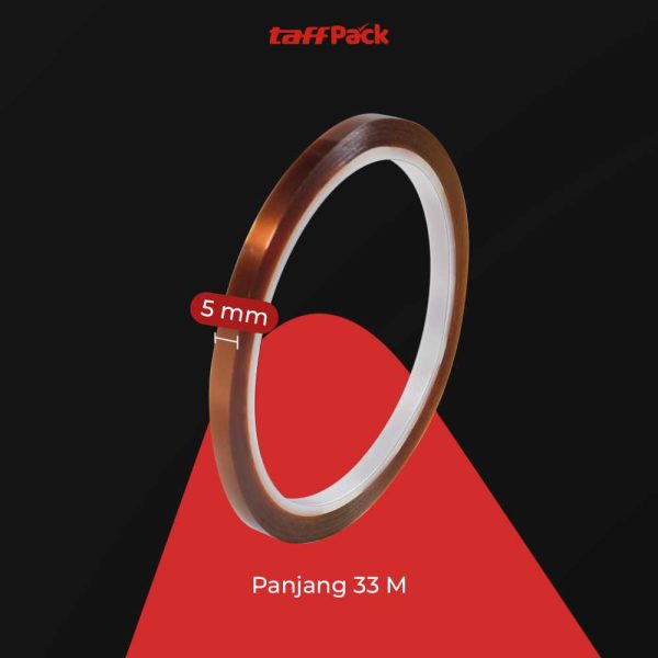TaffPACK Lakban Heat Resistant Polyimide High Temperature Adhesive