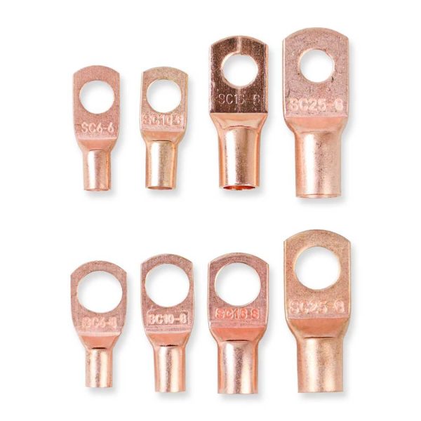 Taffware Skun Kabel Ring Copper Ring Terminal Wire Connector 120 PCS - SC6-25