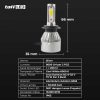TaffLED Lampu Depan Mobil LED COB Headlamp 8000 Lumens IP65 Cool White - S2