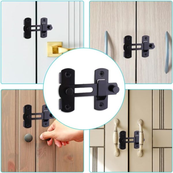 TaffHOME Grendel Kait Pintu Geser Kunci Sliding Door Latch Steel - B100