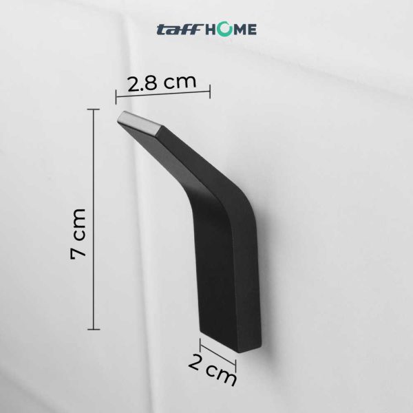 TaffHOME Gantungan Dinding Bathroom Wall Hook Hanger Space Aluminium - SH015