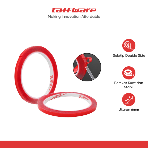 TaffPACK Selotip Double Tape Transparent Acrylic 3M - HL878