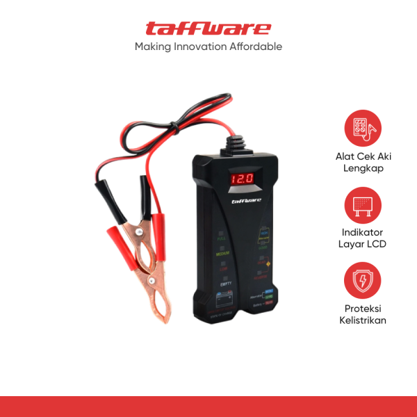 Taffware Tester Baterai Digital Voltmeter Analyzer 12V - CNBJ-805