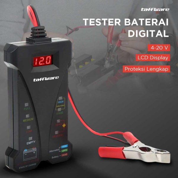 Taffware Tester Baterai Digital Voltmeter Analyzer 12V - CNBJ-805