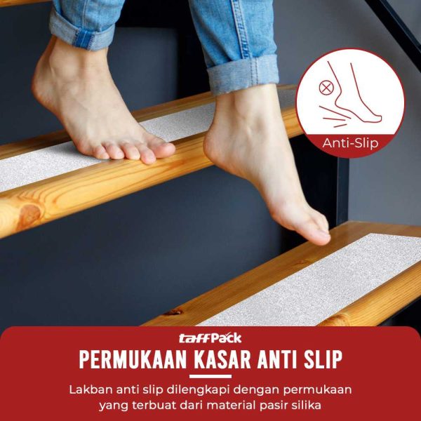 TaffPACK Lakban Tape Safety Grip Anti Slip Strong Traction Size 5 m x 5 cm