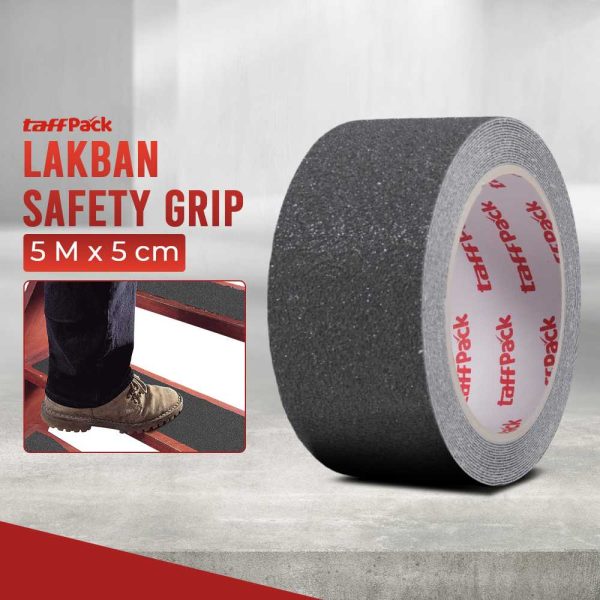 TaffPACK Lakban Tape Safety Grip Anti Slip Strong Traction Size 5 m x 5 cm
