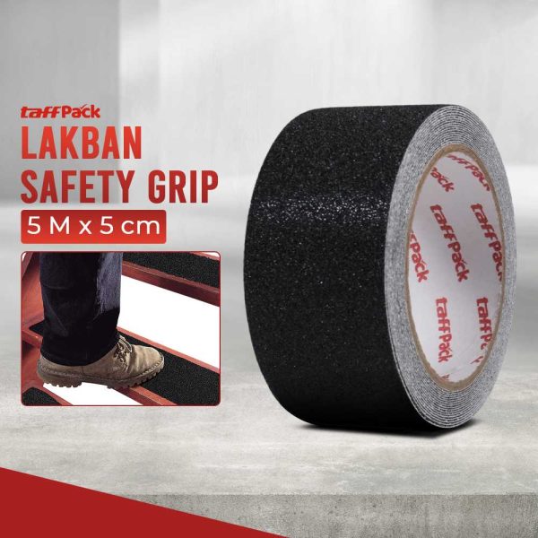 TaffPACK Lakban Tape Safety Grip Anti Slip Strong Traction Size 5 m x 5 cm