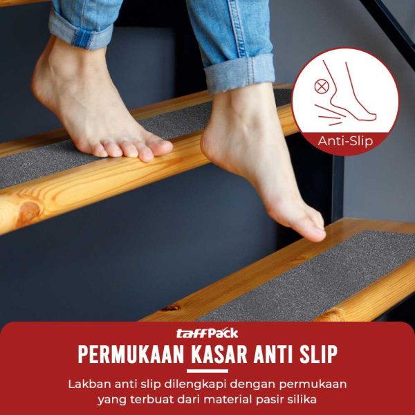 TaffPACK Lakban Tape Safety Grip Anti Slip Strong Traction Size 5 m x 5 cm