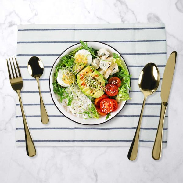 TaffHOME Cutlery Set Perlengkapan Makan Sendok Garpu Pisau 24PCS - TW824