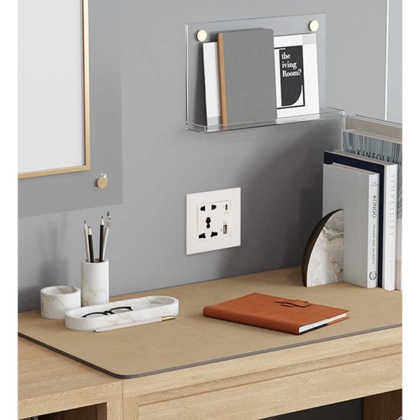 Taffware Stop Kontak Dinding UK 2 Port USB Type C Socket - DZ-BLCX-11