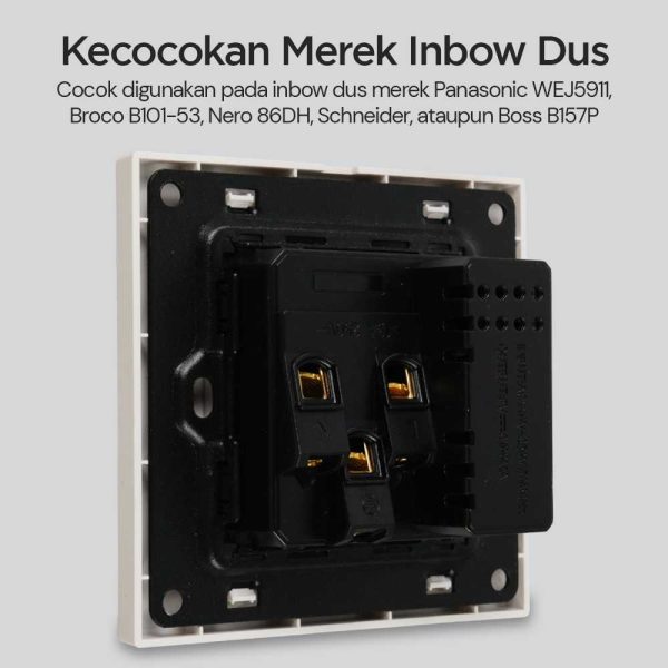 Taffware Stop Kontak Dinding UK 2 Port USB Type C Socket - DZ-BLCX-11
