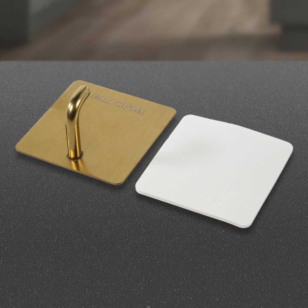 TaffHOME Gantungan Dinding Adhesive Wall Hook Stainless Steel - Z12