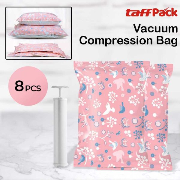 TaffPACK Kantong Vacuum Pakaian Plastic Storage with Hand Pump
