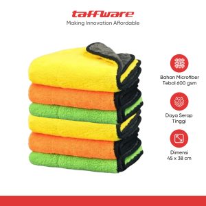 TaffHOME Kain Lap Handuk Microfiber 800gsm 45 x 38 cm