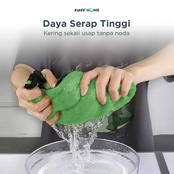 TaffHOME Kain Lap Handuk Microfiber 800gsm 45 x 38 cm