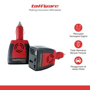 Taffware Power Car Inverter DC 12 V to AC 220-240V 5V USB 150W - T150W