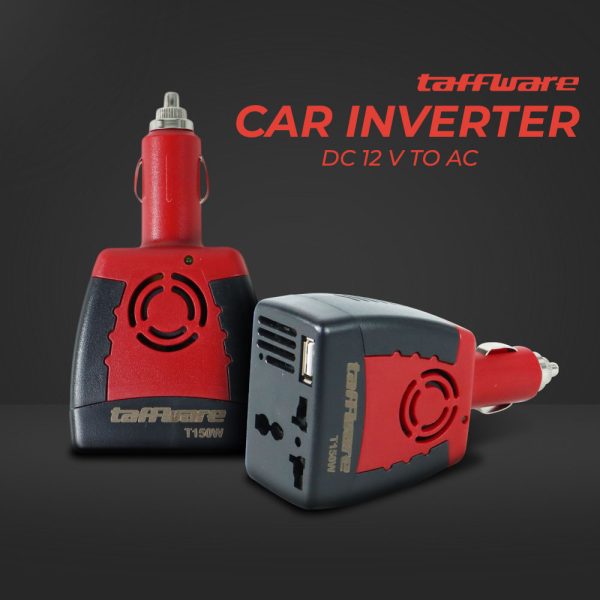 Taffware Power Car Inverter DC 12 V to AC 220-240V 5V USB 150W - T150W