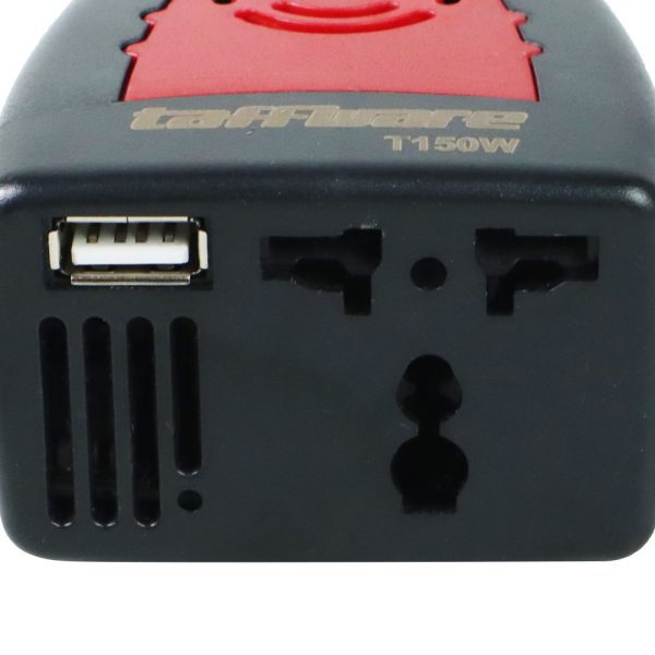 Taffware Power Car Inverter DC 12 V to AC 220-240V 5V USB 150W - T150W