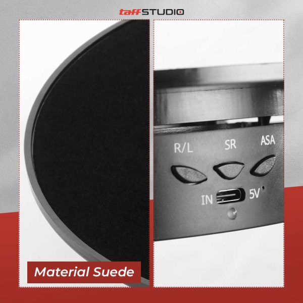 TaffSTUDIO Alas Putar Fotografi Suede Rotating 360 Turntable 20cm - QM104712