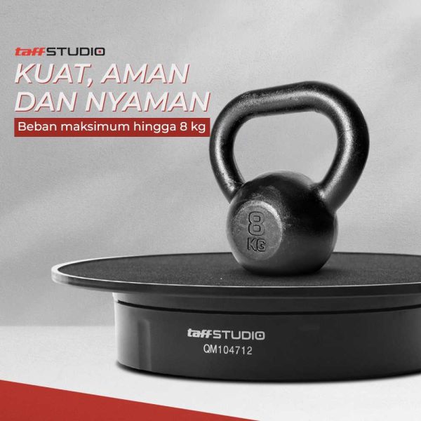 TaffSTUDIO Alas Putar Fotografi Suede Rotating 360 Turntable 20cm - QM104712