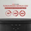 TaffSTUDIO Alas Putar Fotografi Suede Rotating 360 Turntable 20cm - QM104712