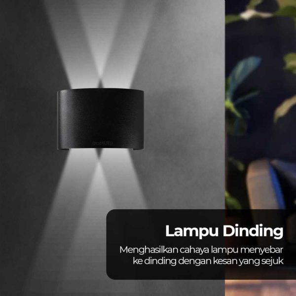 TaffLED Lampu Hias Dinding LED Aluminium 4W 4 LED Cool White - RL-B15