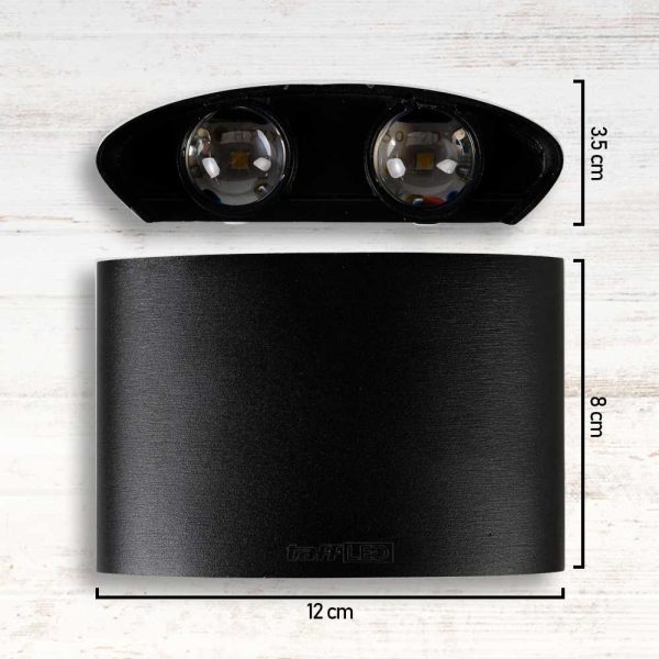 TaffLED Lampu Hias Dinding LED Aluminium 4W 4 LED Cool White - RL-B15