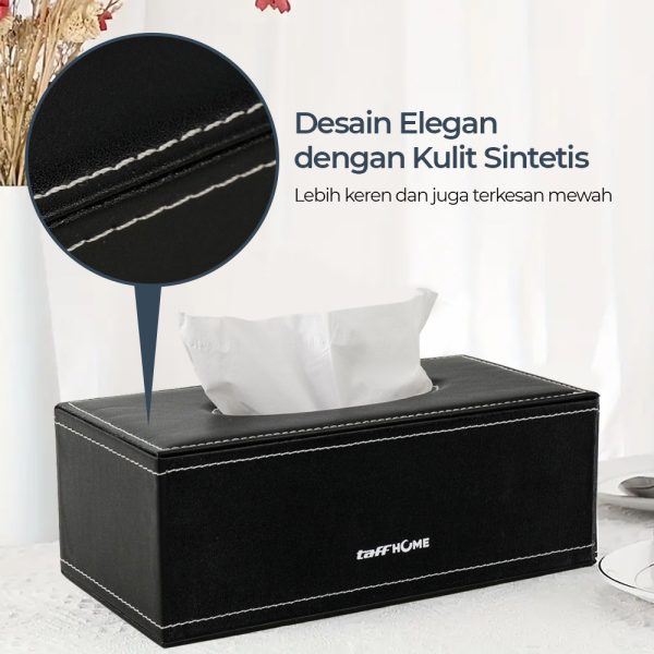 TaffHOME Kotak Tisu Premium Kulit Tissue Box - ZJ007