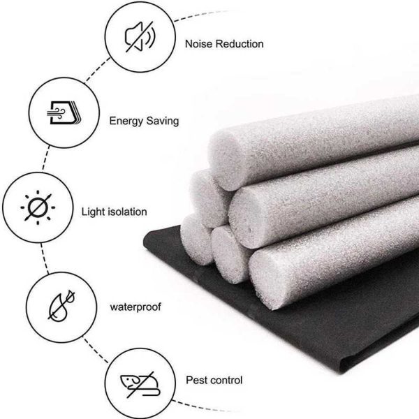 TaffHOME Lis Penghalang Debu Serangga Bawah Pintu Bottom Seal 93 cm - FF53