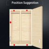 TaffHOME Penahan Pintu Magnetic Cabinet Door Stop Catches Closer - DS-08