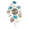 TaffHOME Jam Dinding Besi Elegan Ginkgo Biloba Silent Movement 90cm - 2102C
