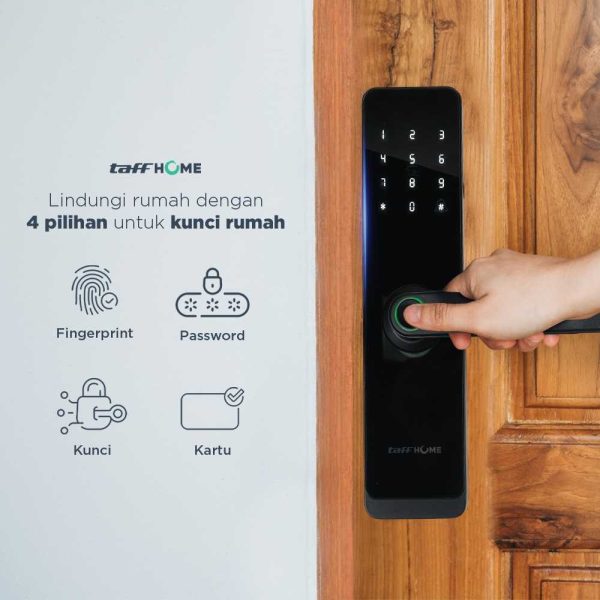 TaffHOME Smart Door Lock Password Fingerprint Card - H1-XG