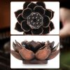 TaffHOME Tempat Dupa Double Lotus Mini Incense Holder Zinc Alloy - YJ-B1