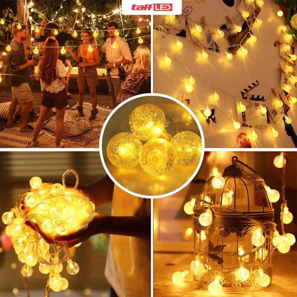 TaffLED Lampu Hias String Lights Cherry Ball Fairy Warm White 5M - LY20W