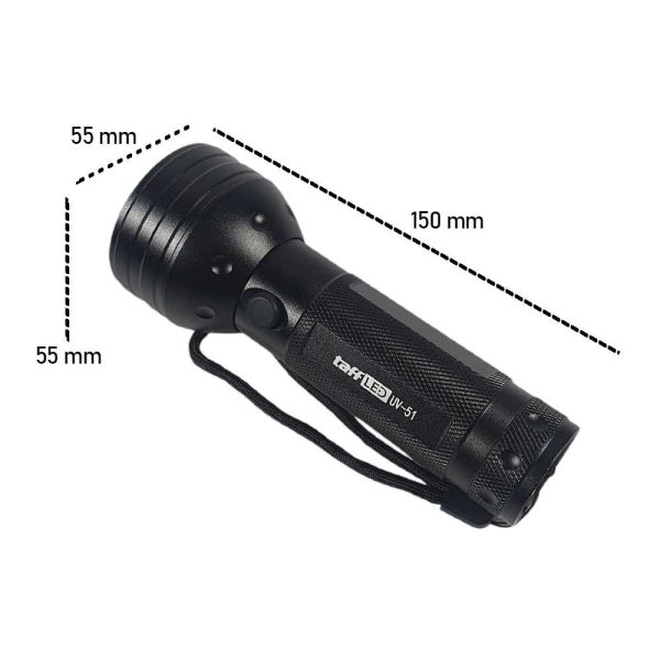 TaffLED Senter Ultraviolet UV 400nm 51 LED UV-51