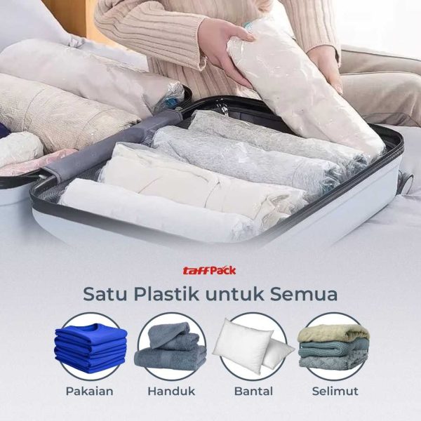 TaffPACK Kantong Plastik Vacuum Sealer Storage Bag 5 PCS - ZKD002