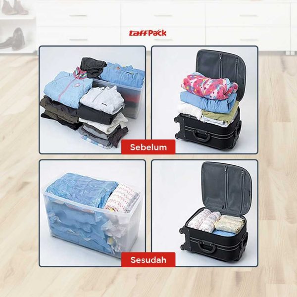 TaffPACK Kantong Plastik Vacuum Sealer Storage Bag 5 PCS - ZKD002