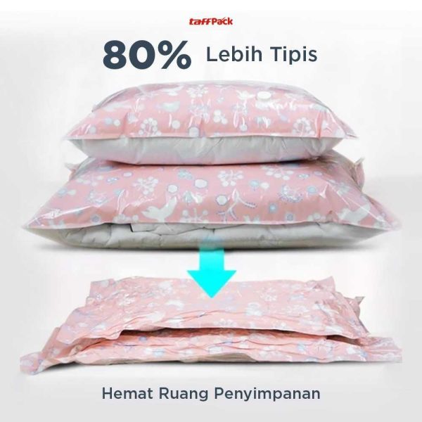 TaffPACK Kantong Vacuum Pakaian Plastic Storage with Hand Pump